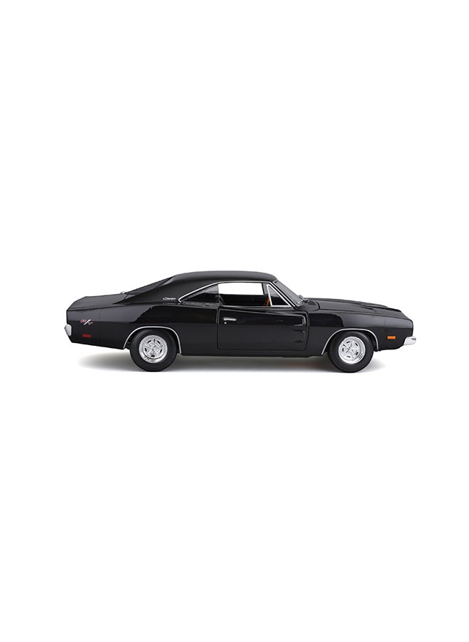 1:18 1969 Dodge Charger R-T Met Black Officially Licensed Scaled Replicas of Collectible Diecast Metal Models with Exquisite Interior & Exterior Detailing for All Ages