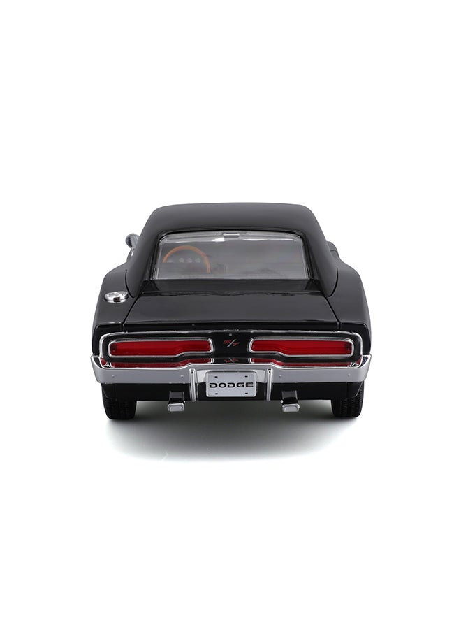 1:18 1969 Dodge Charger R-T Met Black Officially Licensed Scaled Replicas of Collectible Diecast Metal Models with Exquisite Interior & Exterior Detailing for All Ages