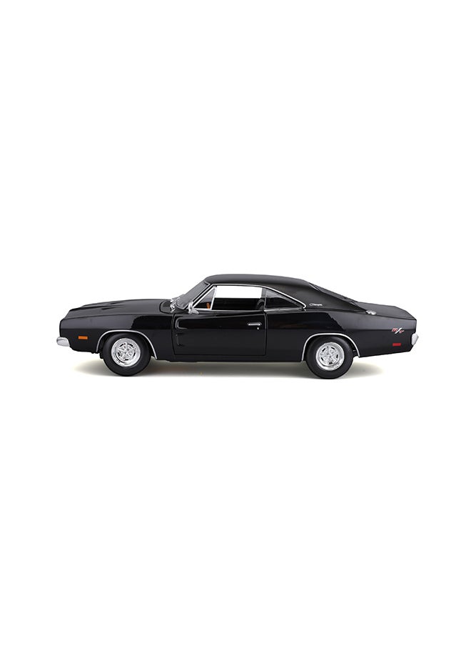 1:18 1969 Dodge Charger R-T Met Black Officially Licensed Scaled Replicas of Collectible Diecast Metal Models with Exquisite Interior & Exterior Detailing for All Ages