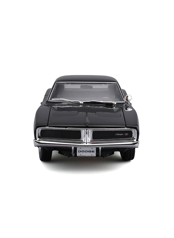 1:18 1969 Dodge Charger R-T Met Black Officially Licensed Scaled Replicas of Collectible Diecast Metal Models with Exquisite Interior & Exterior Detailing for All Ages