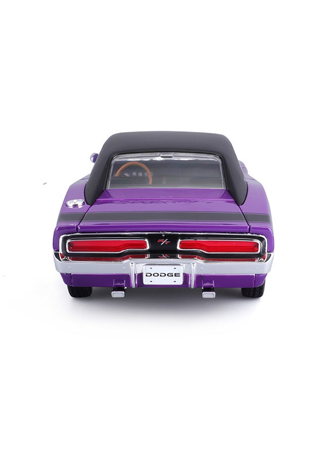 1:18 1969 Dodge Charger R-T Purple Officially Licensed Scaled Replicas of Collectible Diecast Metal Models with Exquisite Interior & Exterior Detailing for All Ages