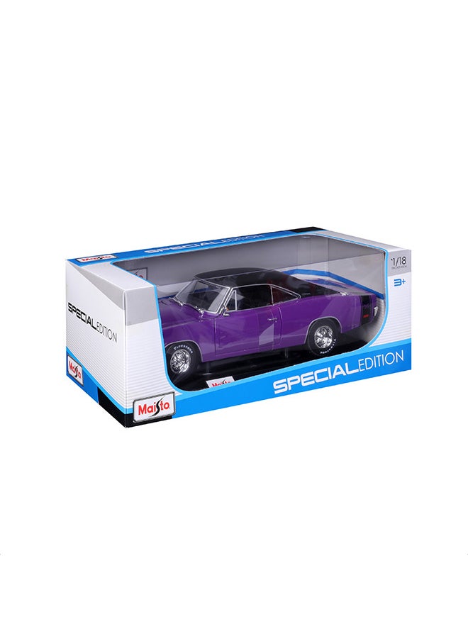 1:18 1969 Dodge Charger R-T Purple Officially Licensed Scaled Replicas of Collectible Diecast Metal Models with Exquisite Interior & Exterior Detailing for All Ages