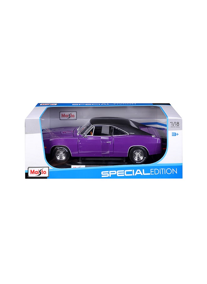 1:18 1969 Dodge Charger R-T Purple Officially Licensed Scaled Replicas of Collectible Diecast Metal Models with Exquisite Interior & Exterior Detailing for All Ages