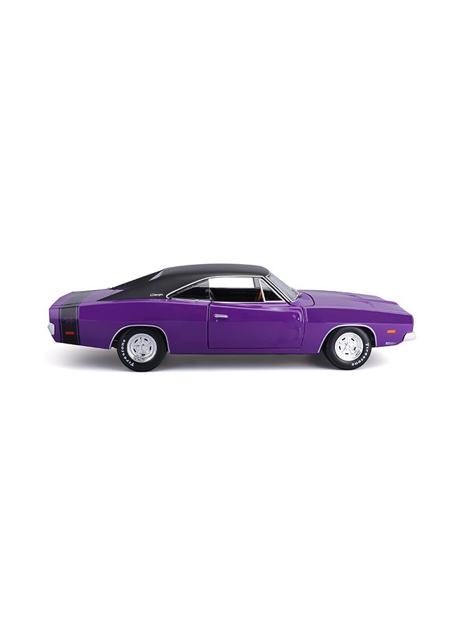 1:18 1969 Dodge Charger R-T Purple Officially Licensed Scaled Replicas of Collectible Diecast Metal Models with Exquisite Interior & Exterior Detailing for All Ages