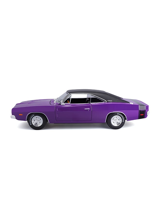 1:18 1969 Dodge Charger R-T Purple Officially Licensed Scaled Replicas of Collectible Diecast Metal Models with Exquisite Interior & Exterior Detailing for All Ages