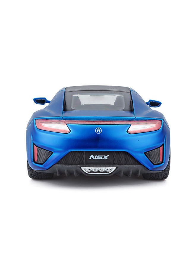 1:24 2018 Acura NSX Matte Flat Light Blue Officially Licensed Scaled Replicas of Collectible Diecast Metal Models with Exquisite Interior & Exterior Detailing for All Ages