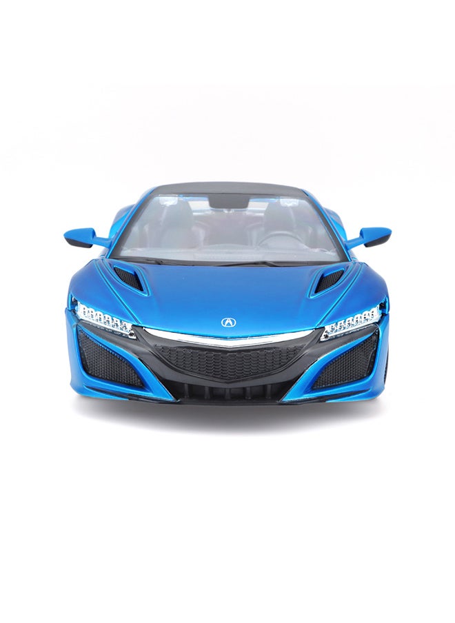 1:24 2018 Acura NSX Matte Flat Light Blue Officially Licensed Scaled Replicas of Collectible Diecast Metal Models with Exquisite Interior & Exterior Detailing for All Ages