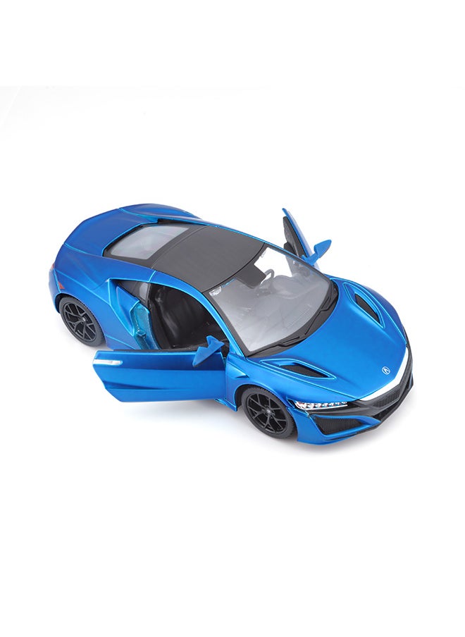 1:24 2018 Acura NSX Matte Flat Light Blue Officially Licensed Scaled Replicas of Collectible Diecast Metal Models with Exquisite Interior & Exterior Detailing for All Ages