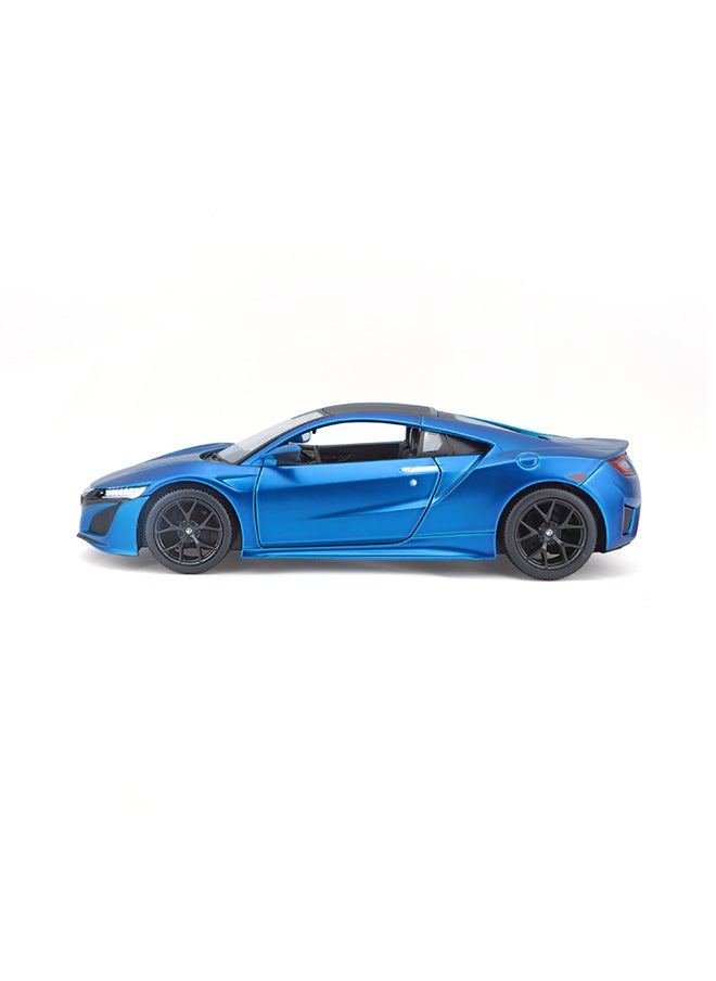 1:24 2018 Acura NSX Matte Flat Light Blue Officially Licensed Scaled Replicas of Collectible Diecast Metal Models with Exquisite Interior & Exterior Detailing for All Ages