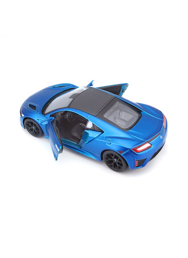 1:24 2018 Acura NSX Matte Flat Light Blue Officially Licensed Scaled Replicas of Collectible Diecast Metal Models with Exquisite Interior & Exterior Detailing for All Ages