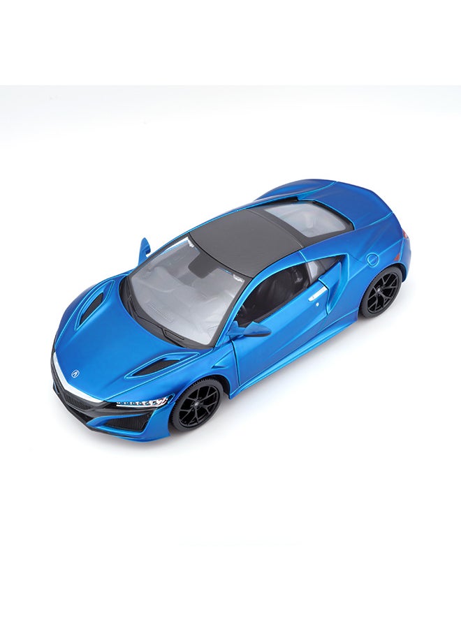 1:24 2018 Acura NSX Matte Flat Light Blue Officially Licensed Scaled Replicas of Collectible Diecast Metal Models with Exquisite Interior & Exterior Detailing for All Ages