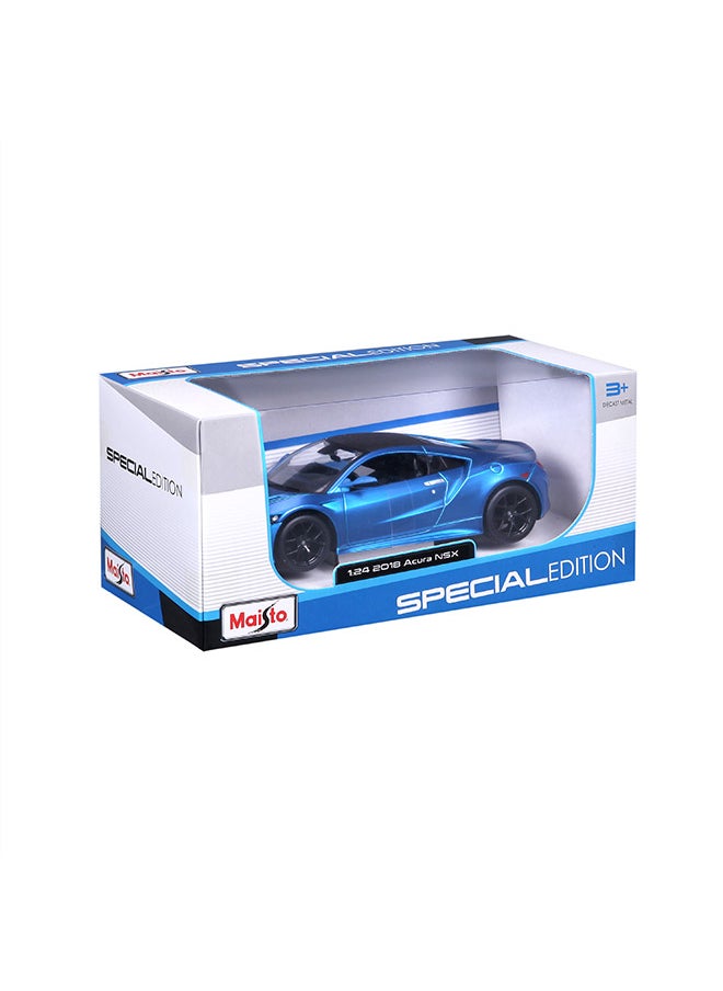 1:24 2018 Acura NSX Matte Flat Light Blue Officially Licensed Scaled Replicas of Collectible Diecast Metal Models with Exquisite Interior & Exterior Detailing for All Ages