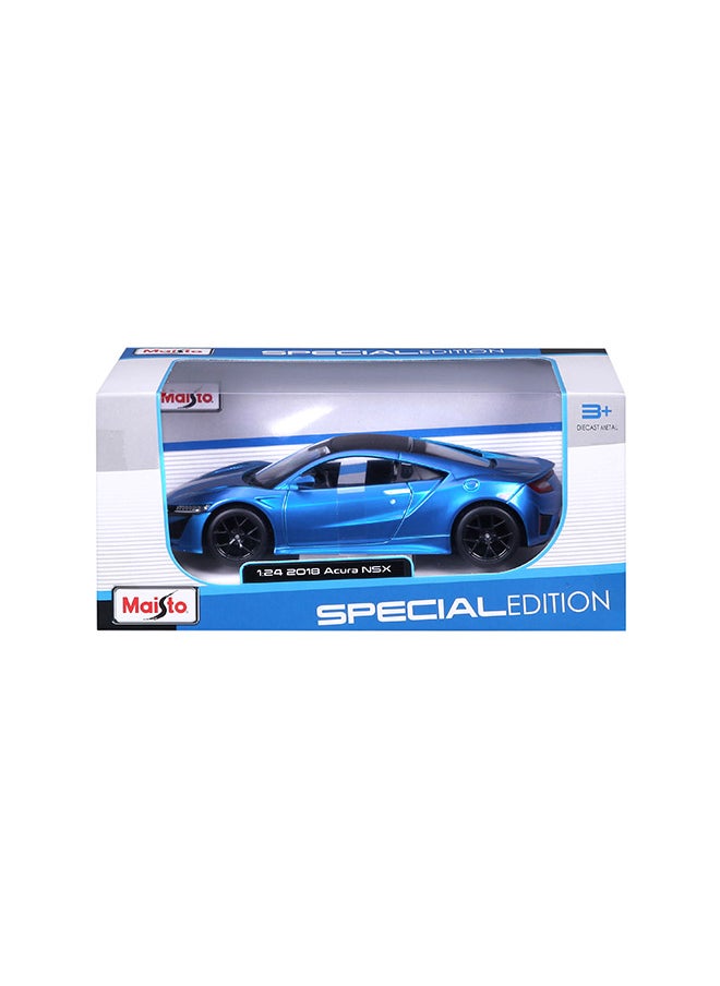 1:24 2018 Acura NSX Matte Flat Light Blue Officially Licensed Scaled Replicas of Collectible Diecast Metal Models with Exquisite Interior & Exterior Detailing for All Ages