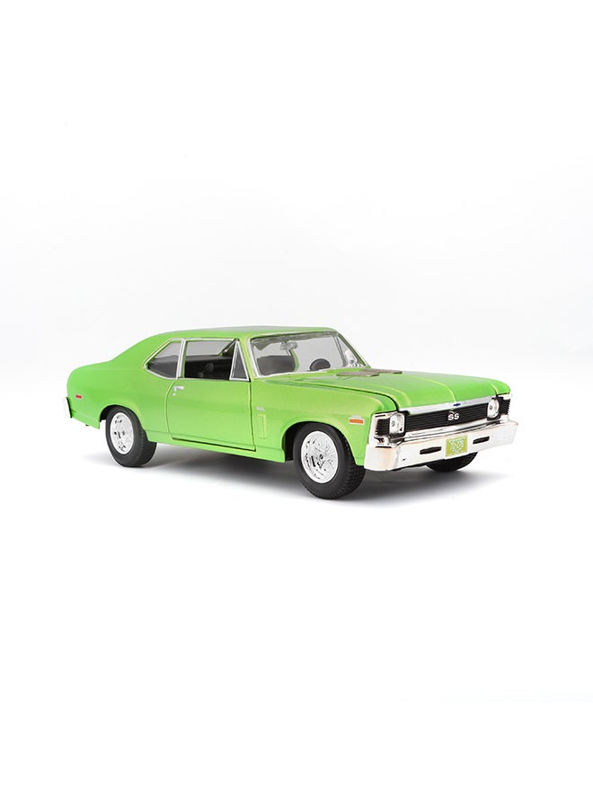 1:24 Se (A) - 1970 Chevrolet Nova Ss Met Light Green Officially Licensed Scaled Replicas of Collectible Diecast Metal Models with Exquisite Interior & Exterior Detailing for All Ages