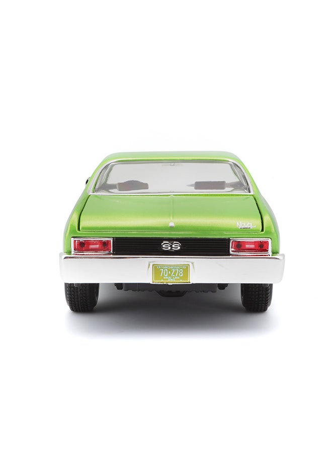 1:24 Se (A) - 1970 Chevrolet Nova Ss Met Light Green Officially Licensed Scaled Replicas of Collectible Diecast Metal Models with Exquisite Interior & Exterior Detailing for All Ages