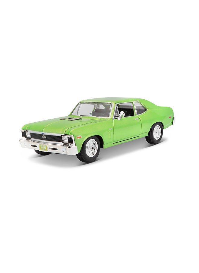 1:24 Se (A) - 1970 Chevrolet Nova Ss Met Light Green Officially Licensed Scaled Replicas of Collectible Diecast Metal Models with Exquisite Interior & Exterior Detailing for All Ages