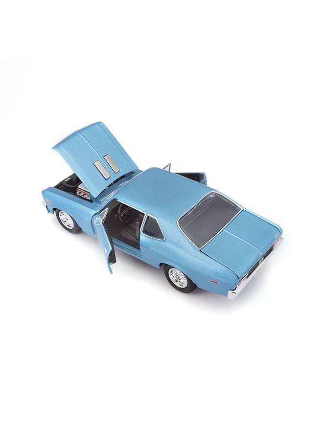 1:24 Se (A) - 1970 Chevrolet Nova Ss Met Blue Officially Licensed Scaled Replicas of Collectible Diecast Metal Models with Exquisite Interior & Exterior Detailing for All Ages