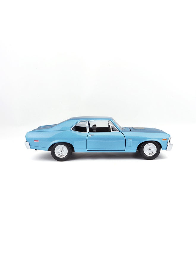 1:24 Se (A) - 1970 Chevrolet Nova Ss Met Blue Officially Licensed Scaled Replicas of Collectible Diecast Metal Models with Exquisite Interior & Exterior Detailing for All Ages