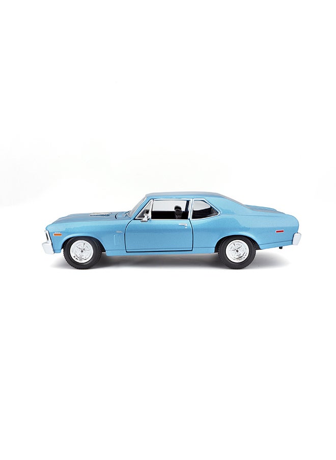 1:24 Se (A) - 1970 Chevrolet Nova Ss Met Blue Officially Licensed Scaled Replicas of Collectible Diecast Metal Models with Exquisite Interior & Exterior Detailing for All Ages