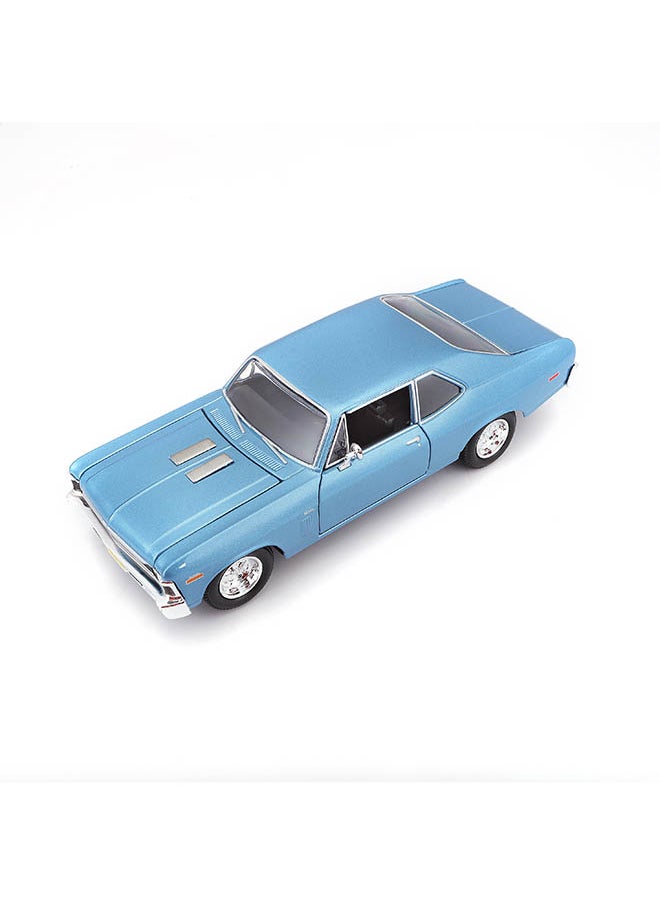 1:24 Se (A) - 1970 Chevrolet Nova Ss Met Blue Officially Licensed Scaled Replicas of Collectible Diecast Metal Models with Exquisite Interior & Exterior Detailing for All Ages