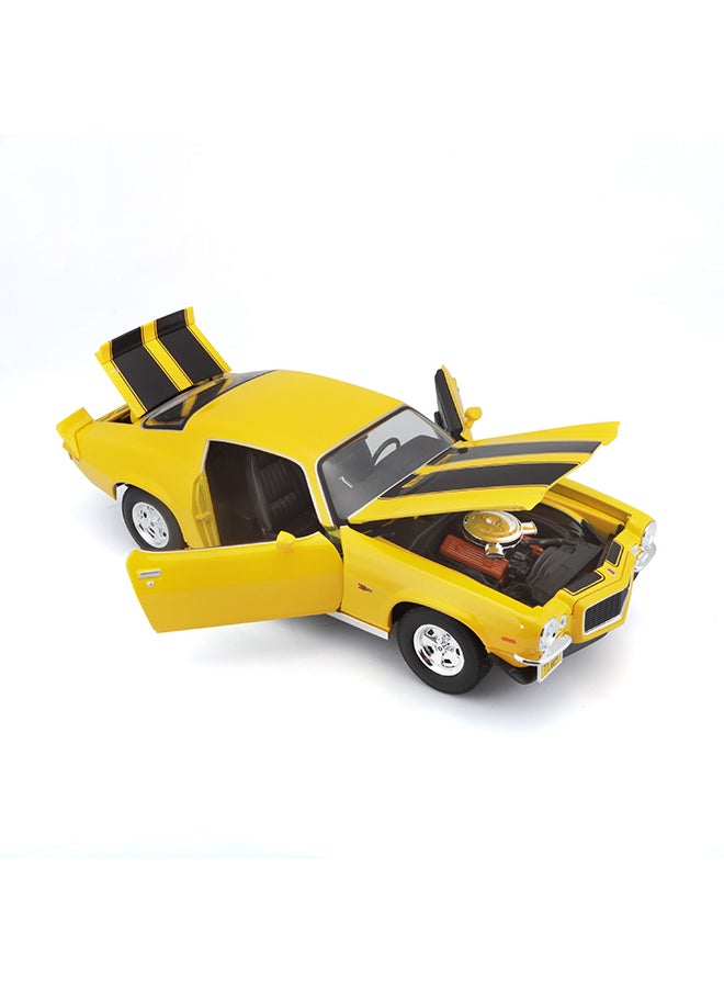 1:18 1971 Chevrolet Camaro Yellow Officially Licensed Scaled Replicas of Collectible Diecast Metal Models with Exquisite Interior & Exterior Detailing for All Ages