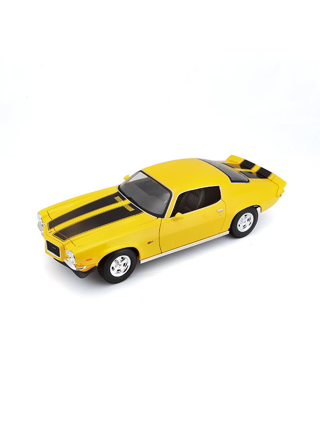 1:18 1971 Chevrolet Camaro Yellow Officially Licensed Scaled Replicas of Collectible Diecast Metal Models with Exquisite Interior & Exterior Detailing for All Ages