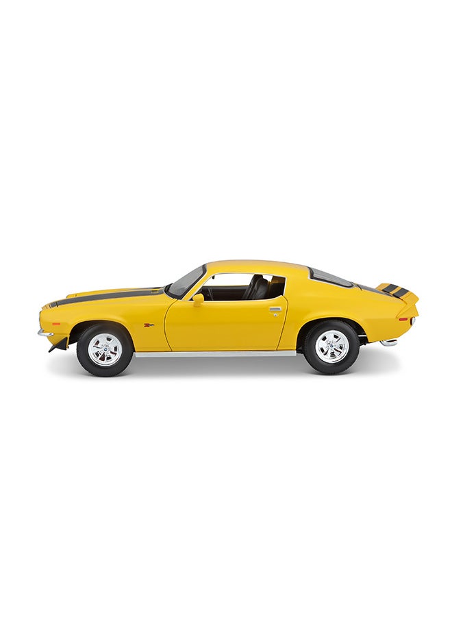 1:18 1971 Chevrolet Camaro Yellow Officially Licensed Scaled Replicas of Collectible Diecast Metal Models with Exquisite Interior & Exterior Detailing for All Ages