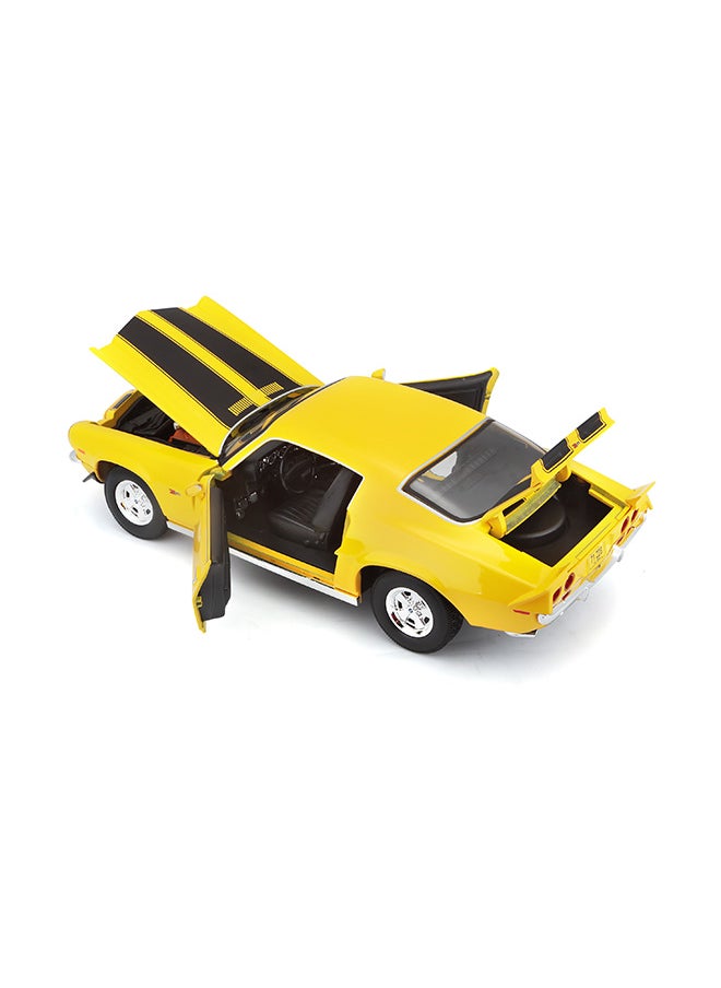 1:18 1971 Chevrolet Camaro Yellow Officially Licensed Scaled Replicas of Collectible Diecast Metal Models with Exquisite Interior & Exterior Detailing for All Ages