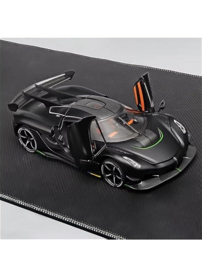 Toy Cars for Boys 1/24 Jesko Metal Die Cast Toy Cars,Collectibles Jesko Model Car,Pull Back Jesko Toy Car with Light and Sound,Cars Gifts for Age 3+ Year Old Boys(Black)