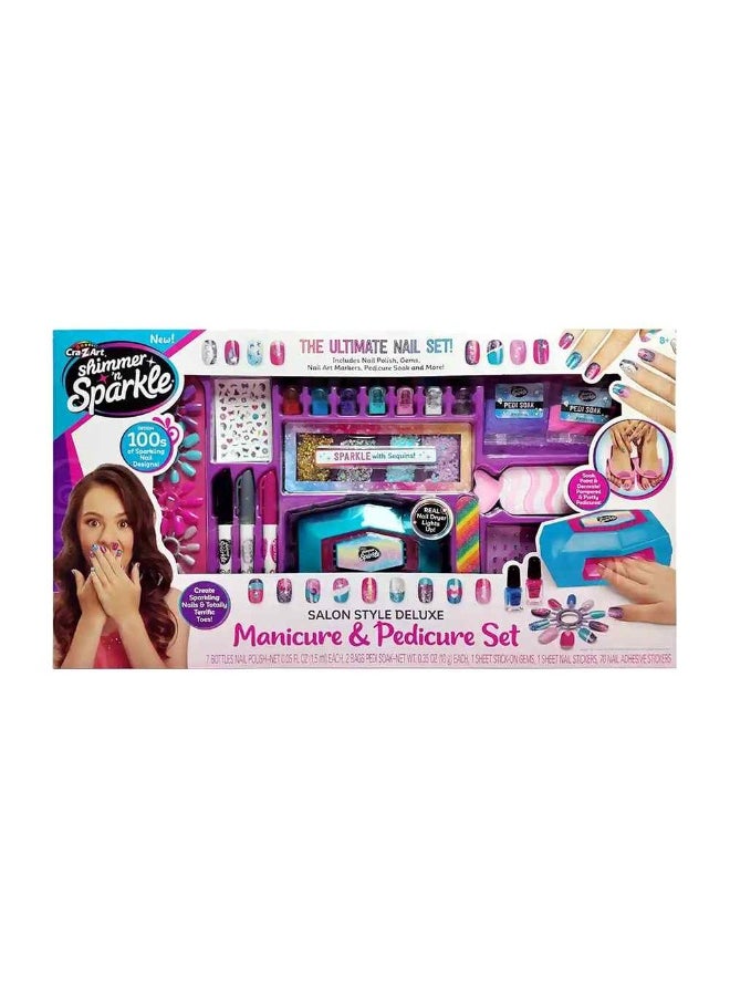 Sparkle Salon Style Deluxe Manicure & Pedicure Set