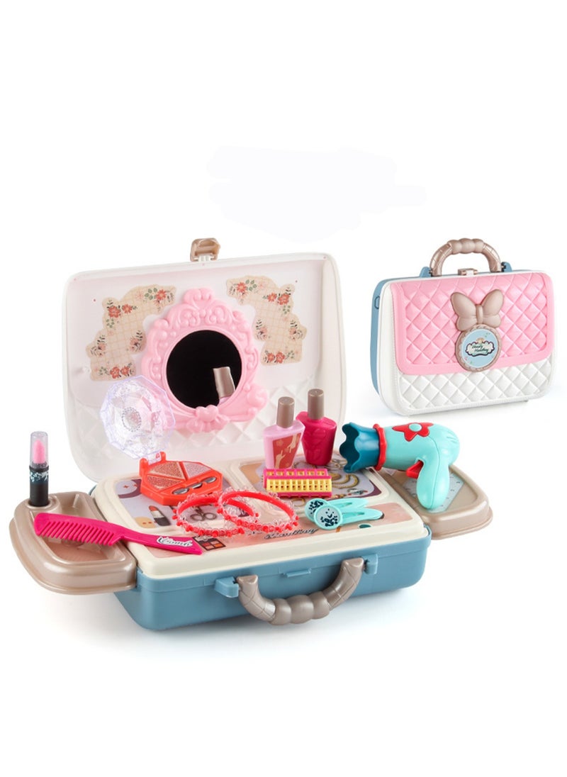 Simulation Children'S Play House Fashion Backpack Dressing Table Series Toy Set