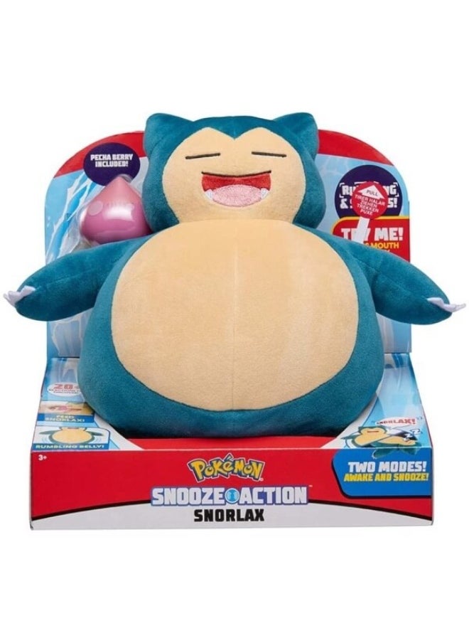 Snooze Action Snorlax Feature Plush (25 Cm)