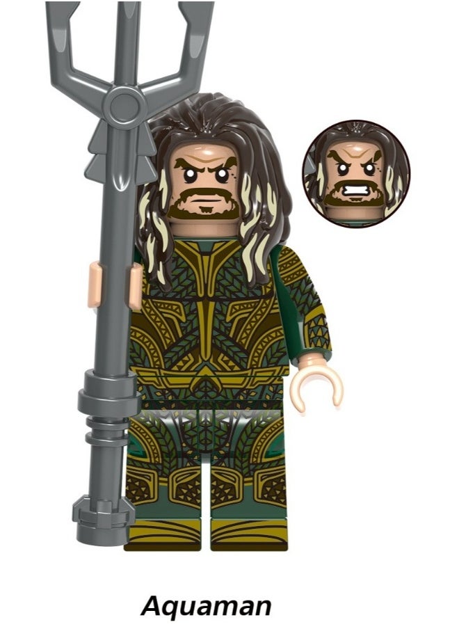 Justice League Superman Wonder Woman Bat Flash Human Block Assembly Toys