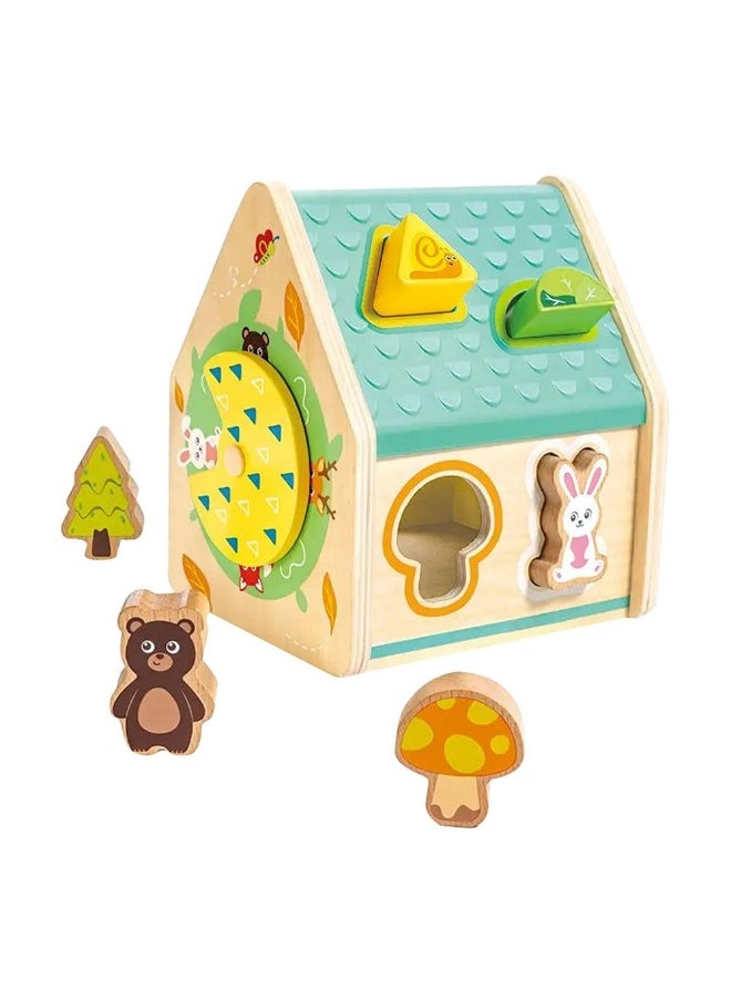 Critter House Shape Sorter Activity Toy (9 Pieces)