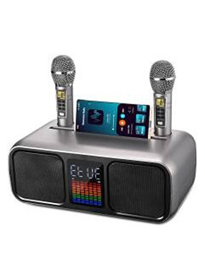 S39 Pro Portable Wireless Bluetooth Karaoke Speaker Stereo Bass Dual Microphone