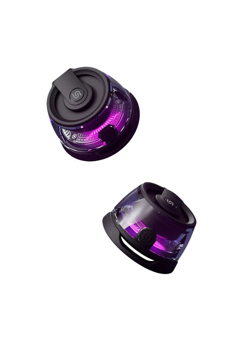 Charme Magnetic Speaker 3W with RGB LED Light Effect_Black