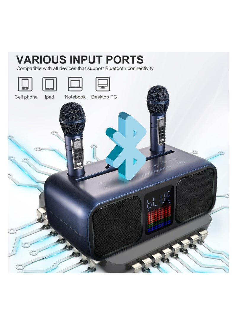 S39 Pro Portable Wireless Bluetooth Karaoke Speaker Stereo Bass Dual Microphone