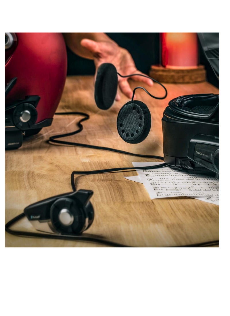 Sena - Sc-A0325 High Definition Speakers, Improved Bass And Clarity | Fits 20S Evo And 30K | Upgraded (Black, One Size)
