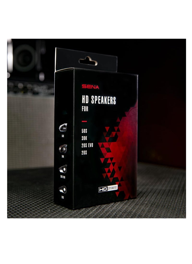 Sena - Sc-A0325 High Definition Speakers, Improved Bass And Clarity | Fits 20S Evo And 30K | Upgraded (Black, One Size)