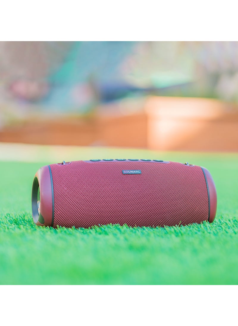 Sounarc R1 40W Portable Outdoor Speaker with Bluetooth 5.3, IPX6 Waterproof, Stereo Pairing & more