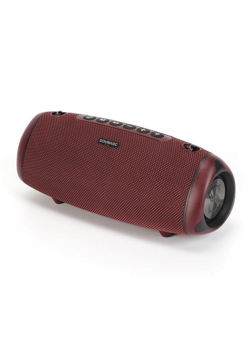 Sounarc R1 40W Portable Outdoor Speaker with Bluetooth 5.3, IPX6 Waterproof, Stereo Pairing & more