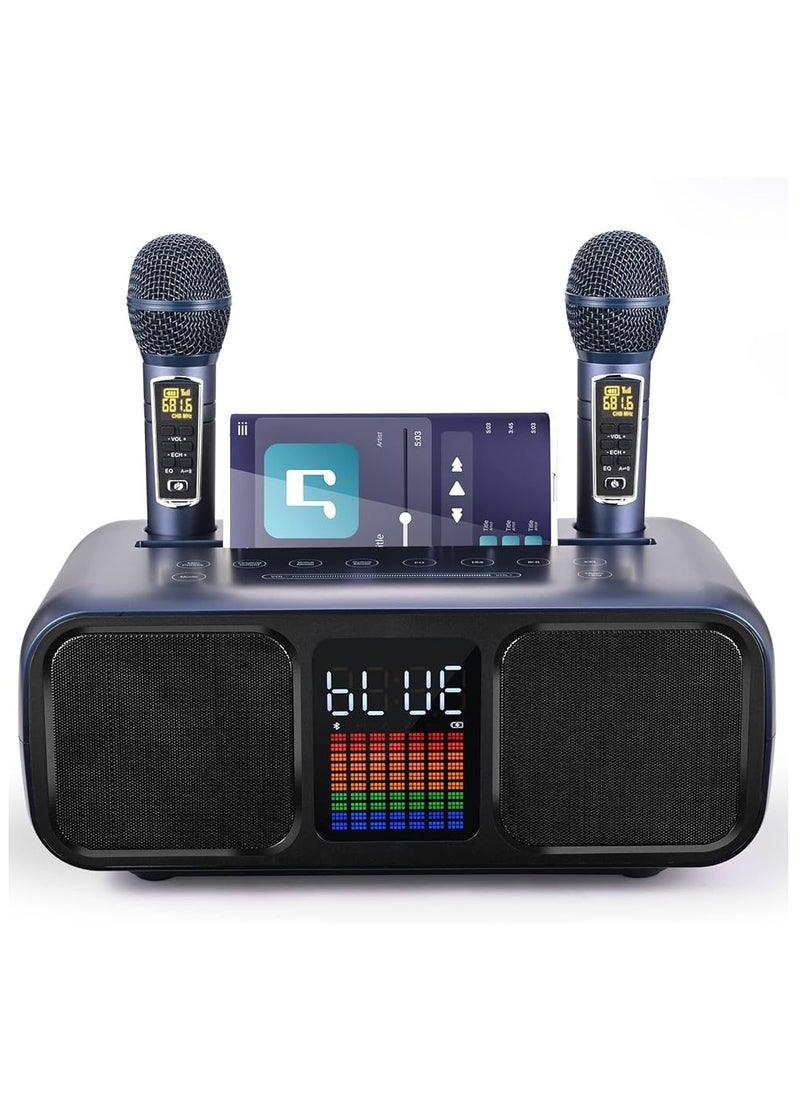 S39 Pro Portable Wireless Bluetooth Karaoke Speaker Stereo Bass Dual Microphone