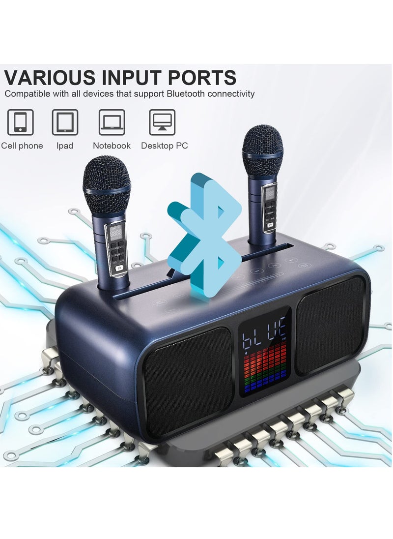 S39 Pro Portable Wireless Bluetooth Karaoke Speaker Stereo Bass Dual Microphone