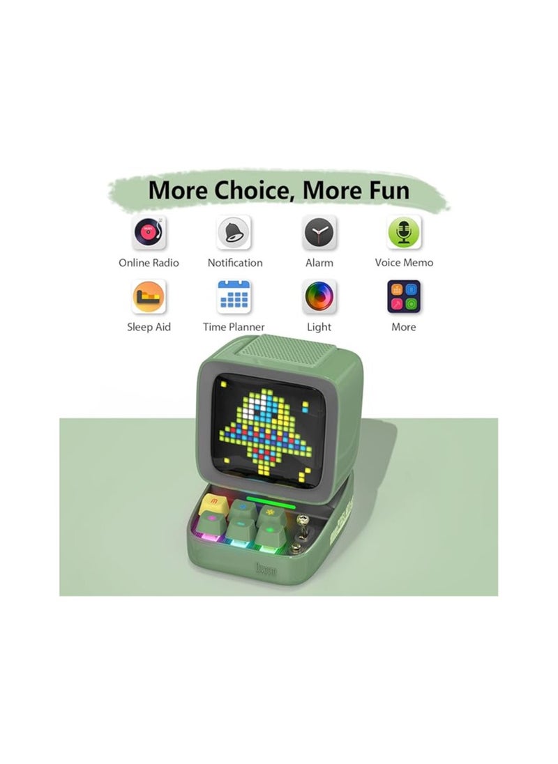 Divoom Ditoo Pro Bluetooth Mini Speaker - Green