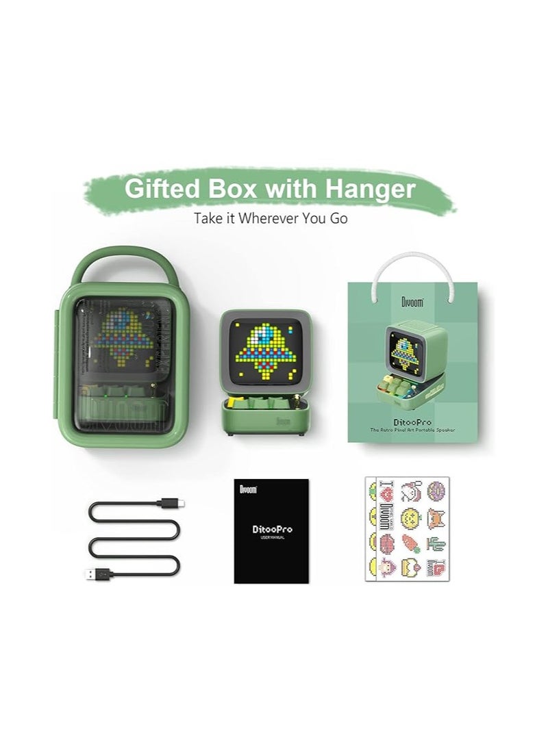 Divoom Ditoo Pro Bluetooth Mini Speaker - Green