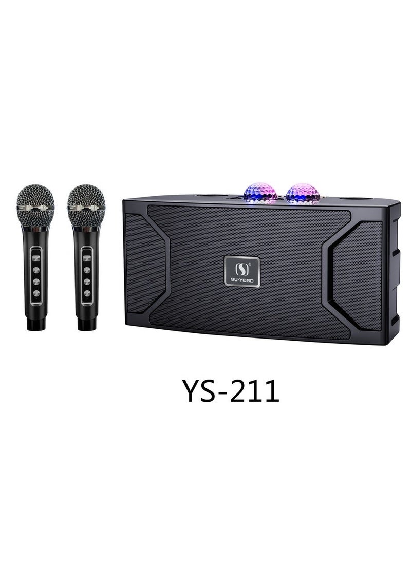 YS-211 Bluetooth Speaker With High Power And Convenient Outdoor Home Karaoke Multi-function Subwoofer Sound Black