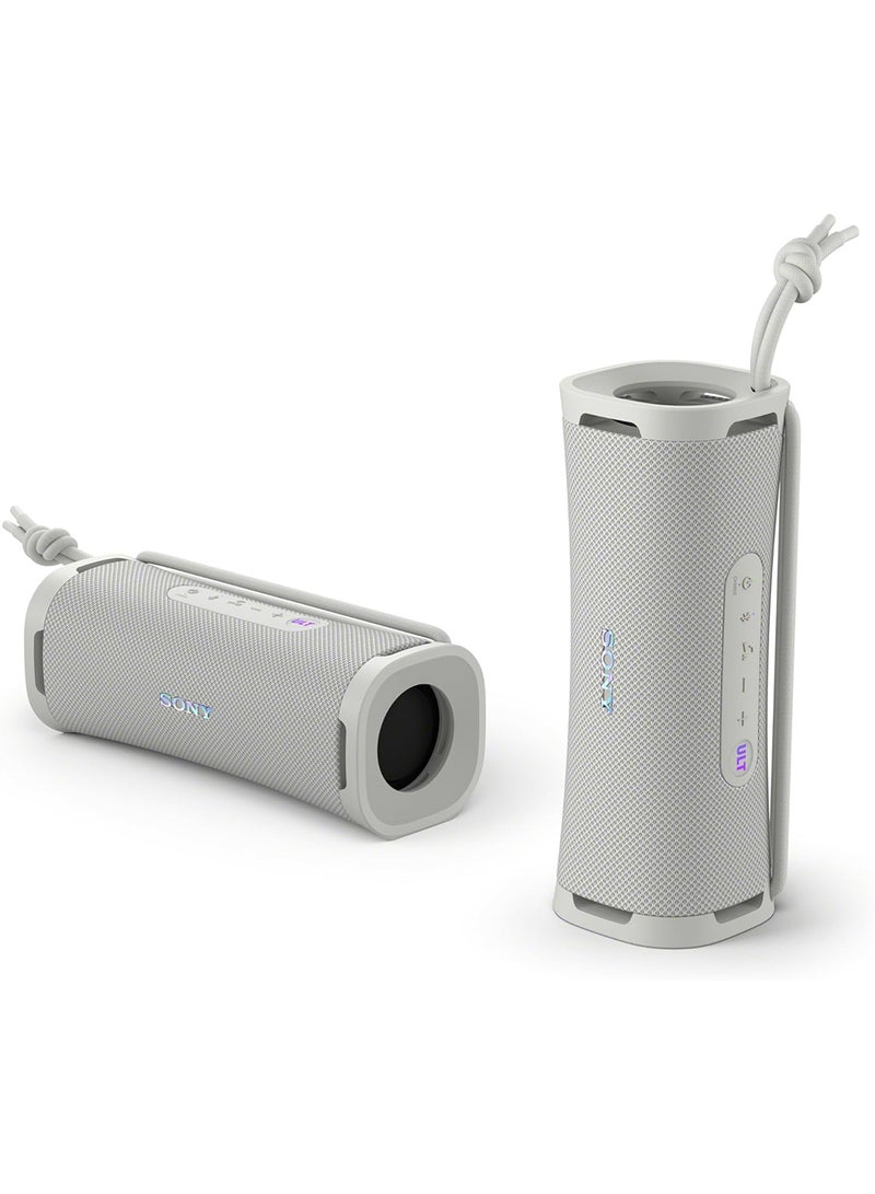 ULT Field 1 Wireless Ultra Portable Bluetooth Compact Speaker, IP67 Waterproof, Dustproof, Shockproof with Enhanced Bass, 12 Hour Battery and Detachable Strap, UAE Model, 2024 Off-White