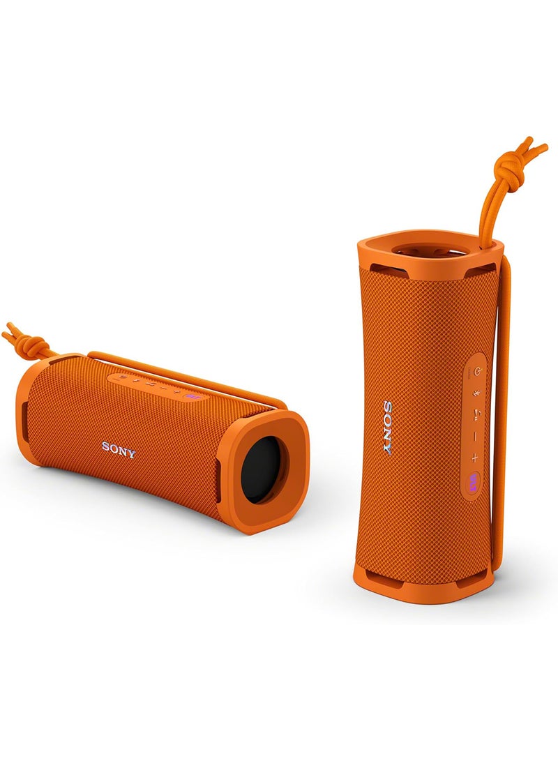 ULT Field 1 Wireless Ultra Portable Bluetooth Compact Speaker, IP67 Waterproof, Dustproof, Shockproof with Enhanced Bass, 12 Hour Battery and Detachable Strap, UAE Model, 2024 Orange