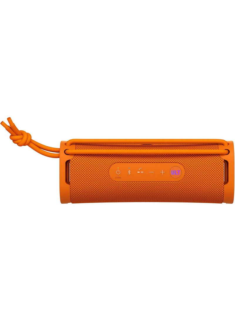 ULT Field 1 Wireless Ultra Portable Bluetooth Compact Speaker, IP67 Waterproof, Dustproof, Shockproof with Enhanced Bass, 12 Hour Battery and Detachable Strap, UAE Model, 2024 Orange
