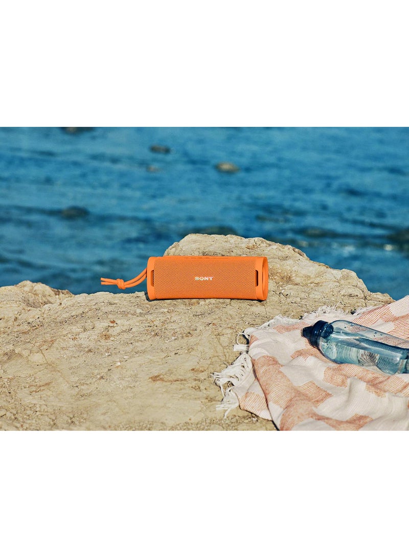 ULT Field 1 Wireless Ultra Portable Bluetooth Compact Speaker, IP67 Waterproof, Dustproof, Shockproof with Enhanced Bass, 12 Hour Battery and Detachable Strap, UAE Model, 2024 Orange